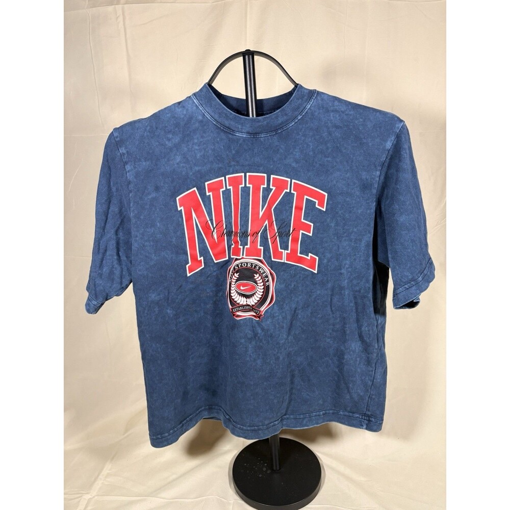 Nike The Nike Tee Women's Size XS Blue Graphic T Shirt